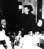 Karl Perotte, Präses Pater Albert Vetter, Pfr.Dr.Reuter (von links)